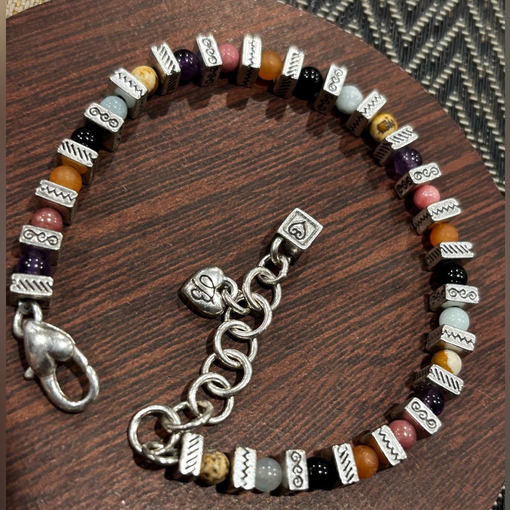 Brighton Colorful Beaded Bracelet with Silver Accents